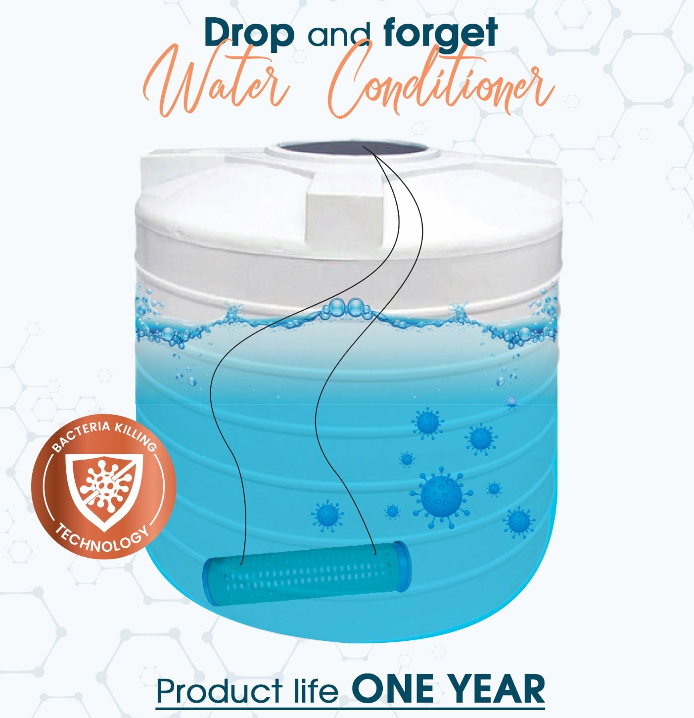 Water Tank with Hydra Guard Conditioner